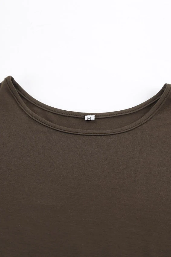 Brown Slim Fit Sweater Dress - Image 5