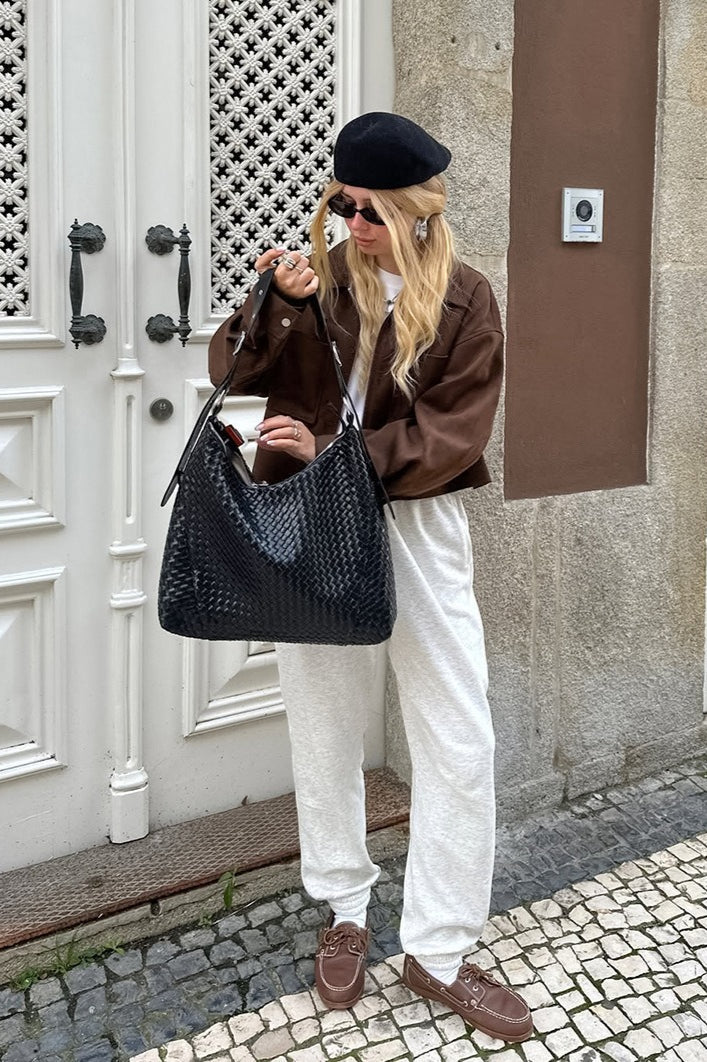 Brown Suede Oversized Vintage Jacket - Image 4