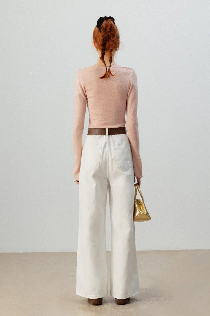 Burgundy Mock Two Piece Knit Top - Image 5