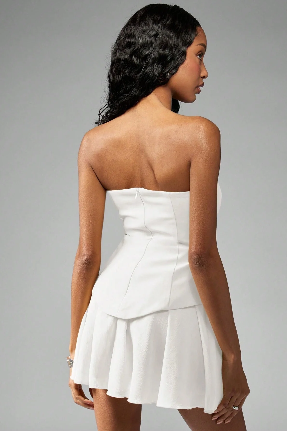 Bustier Peplum Waist Cocktail Dress - Image 5