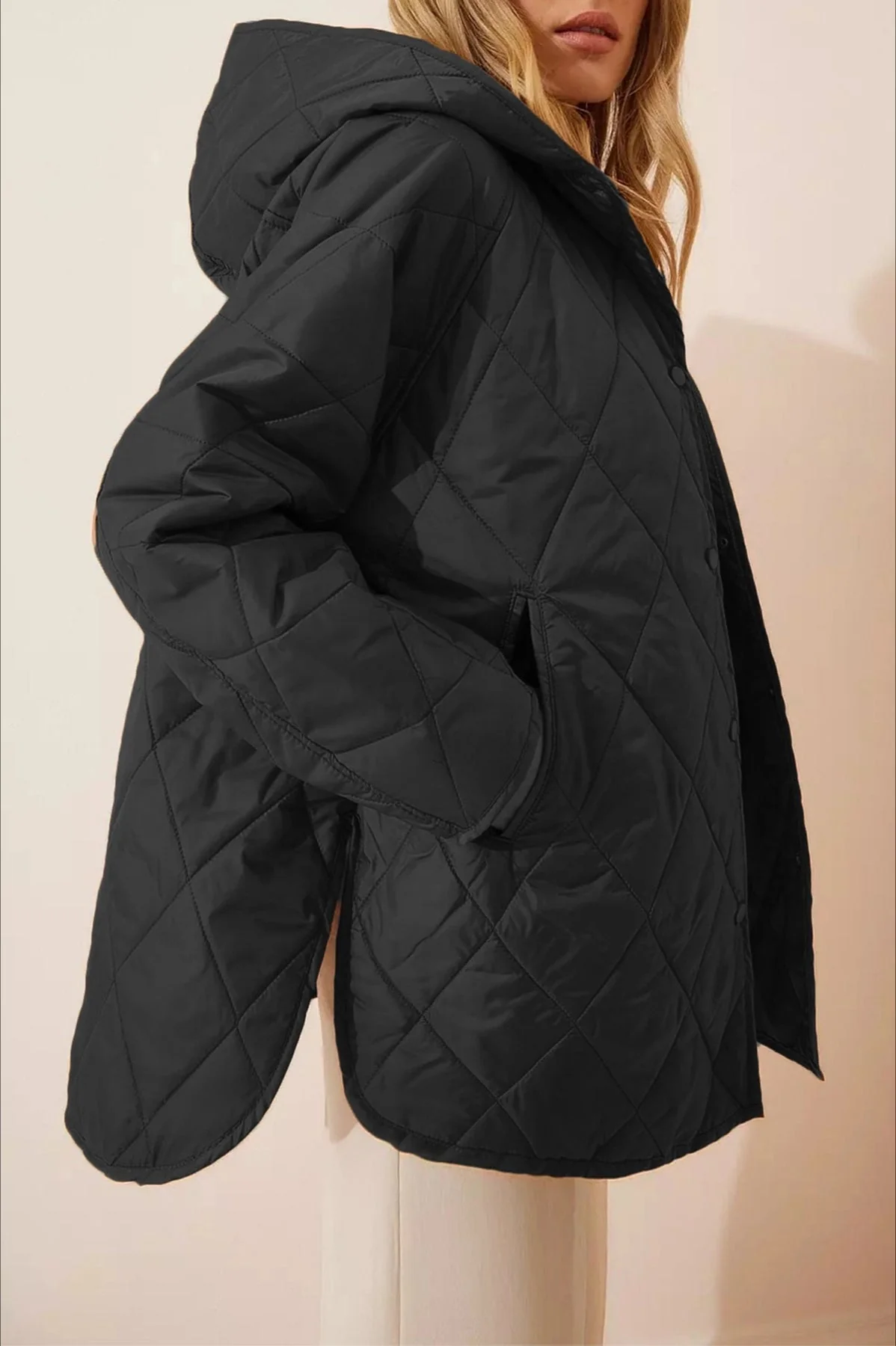 Casual Long Hooded Puffer Jacket - Image 4