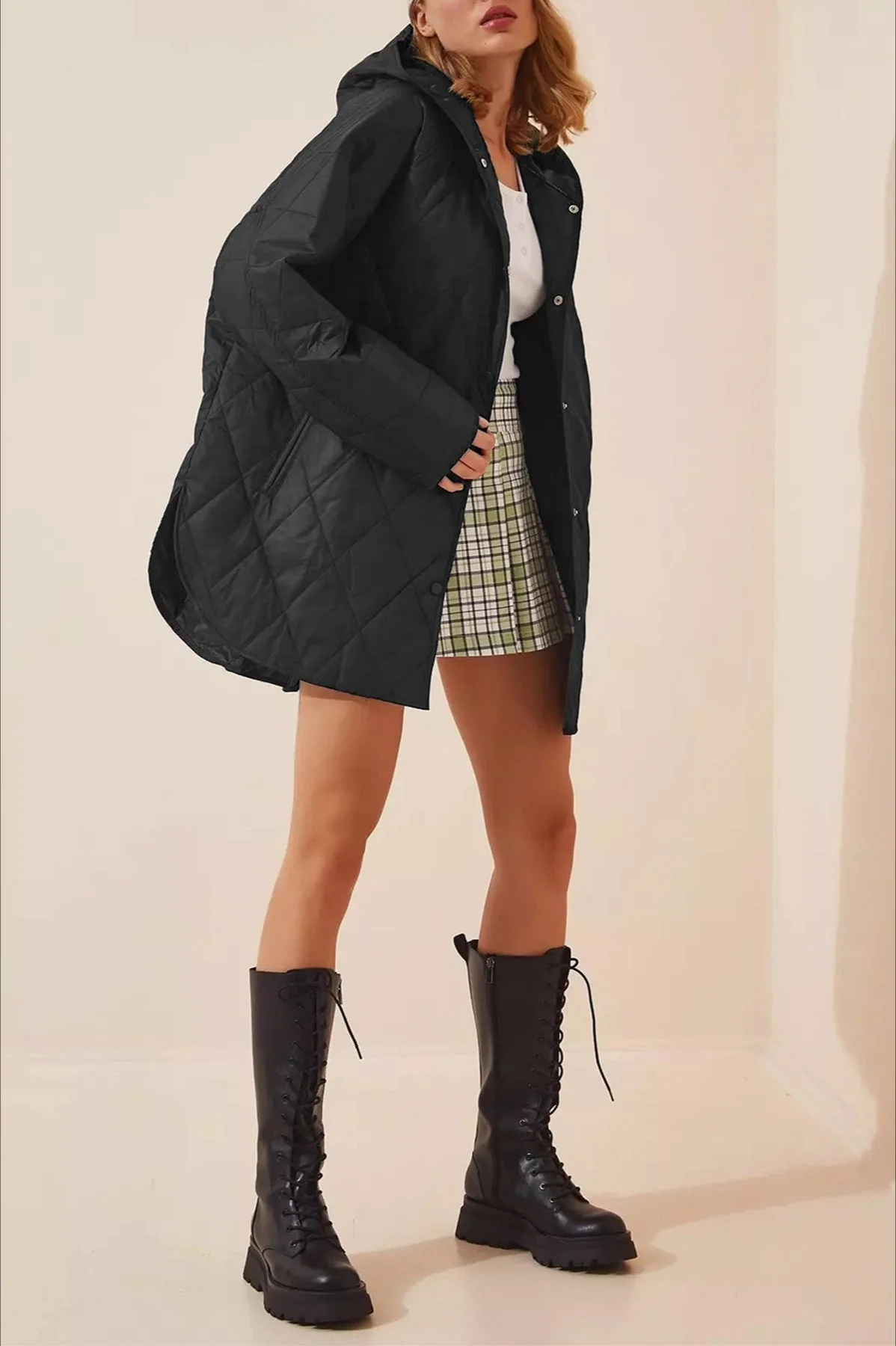 Casual Long Hooded Puffer Jacket - Image 5