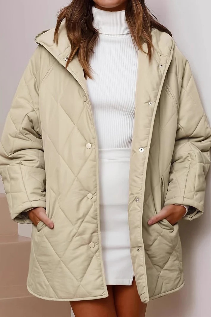 Casual Long Hooded Puffer Jacket - Image 6