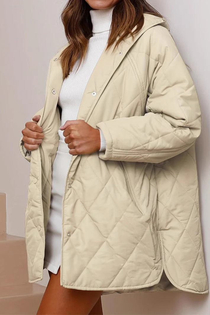 Casual Long Hooded Puffer Jacket - Image 7
