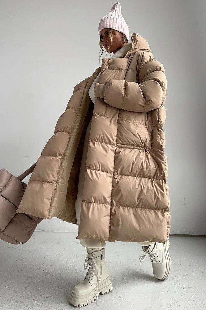 Casual Longline Insulated Puffer Jacket - Image 3