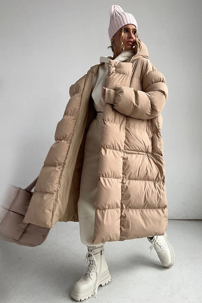 Casual Longline Insulated Puffer Jacket - Image 4