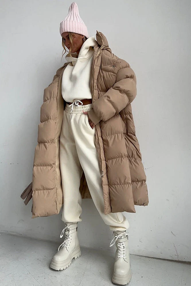 Casual Longline Insulated Puffer Jacket - Image 5