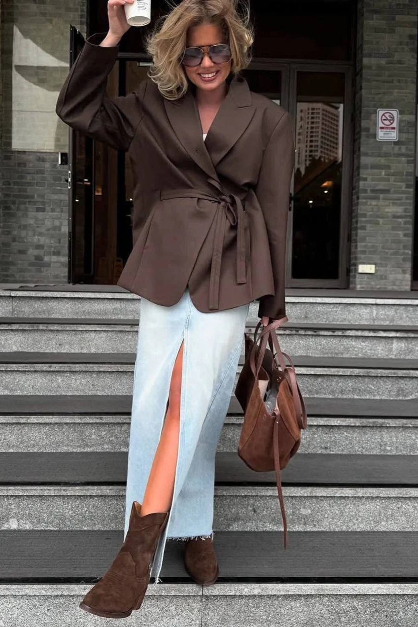 Casual Loose Fit Blazer - Image 2