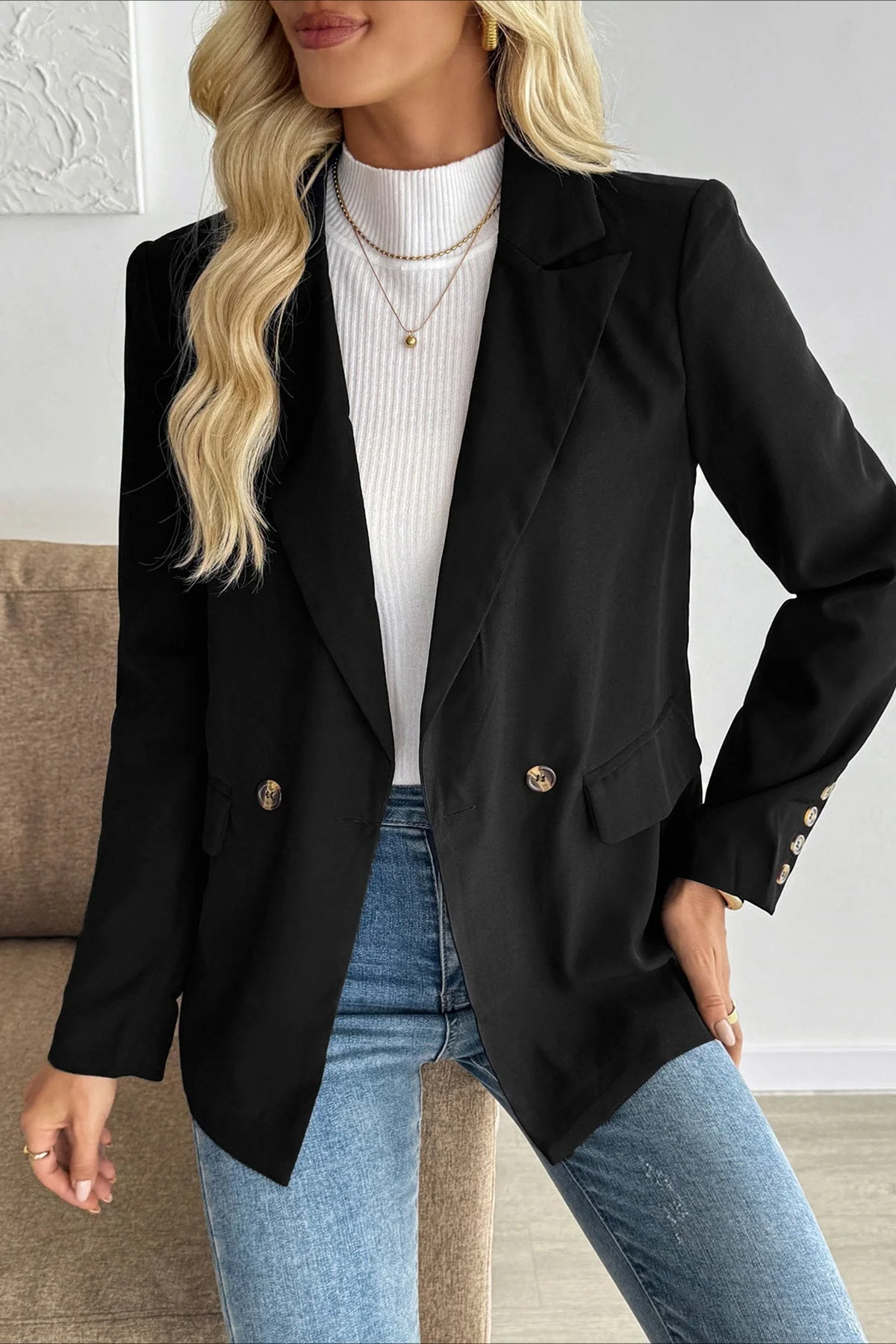 Casual Office Blazer - Image 2