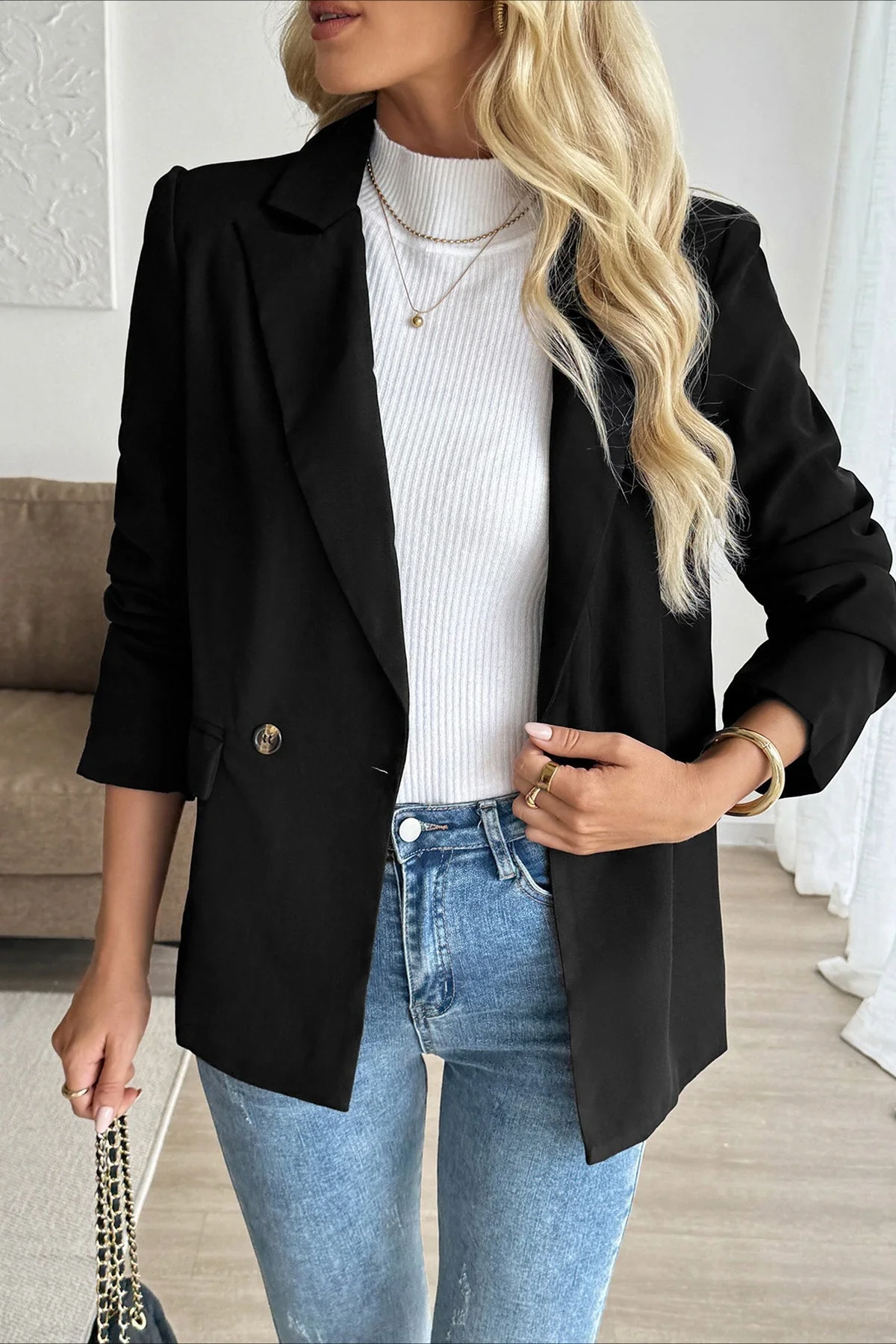 Casual Office Blazer - Image 4