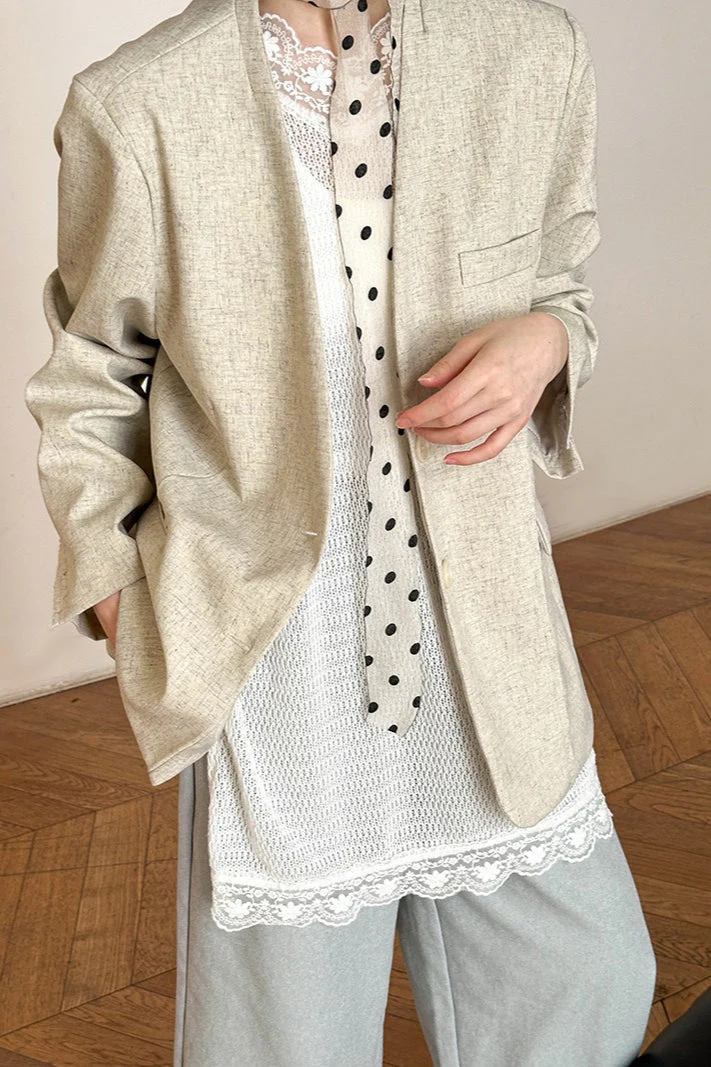 Casual V-Neck Blazer - Image 10