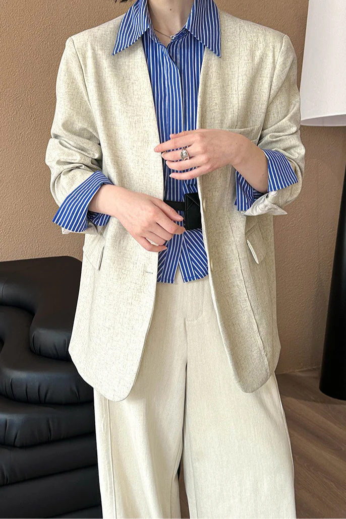 Casual V-Neck Blazer - Image 5