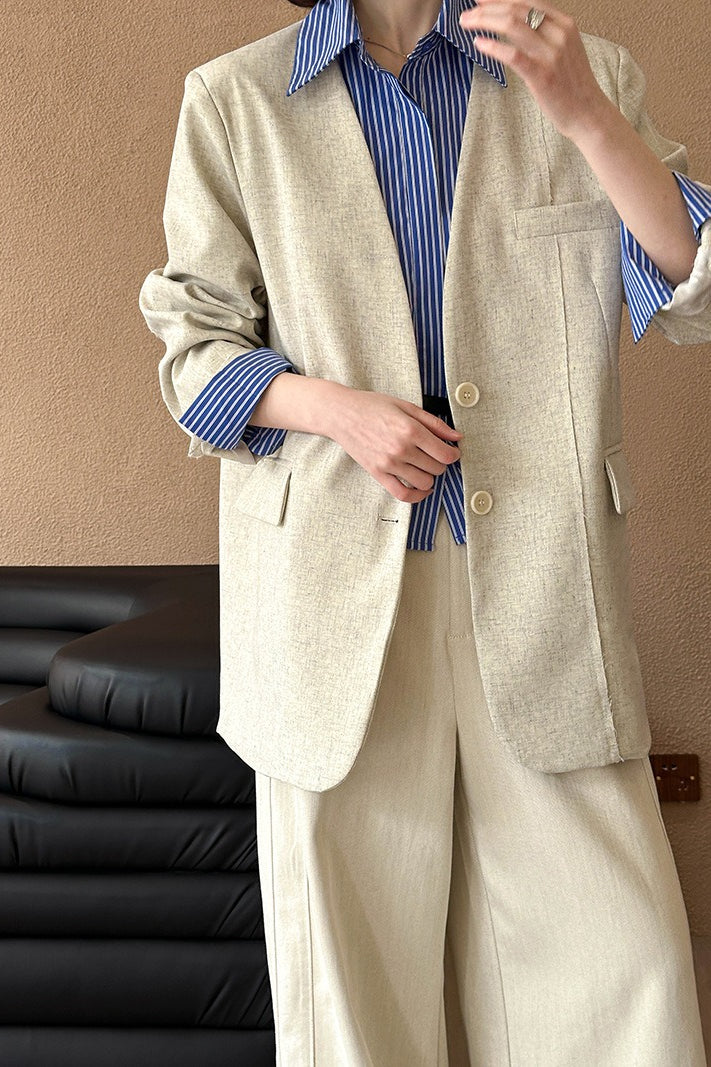 Casual V-Neck Blazer - Image 6