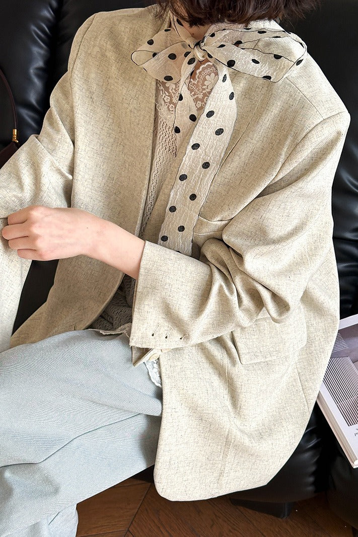 Casual V-Neck Blazer - Image 8