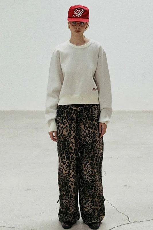 Casual Vintage Crew Neck Sweater - Image 4