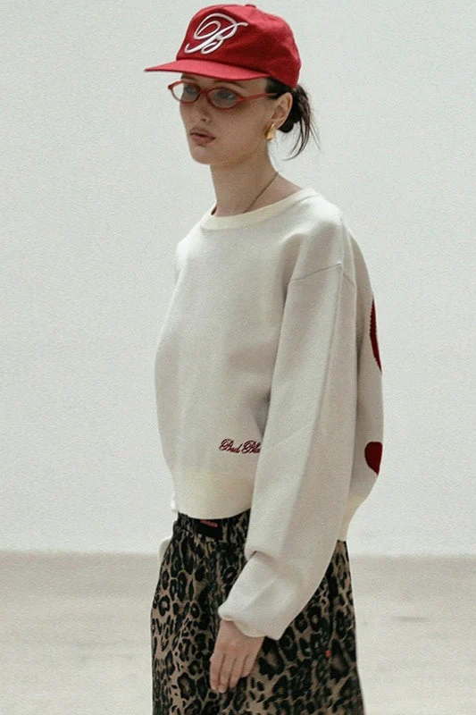 Casual Vintage Crew Neck Sweater - Image 5