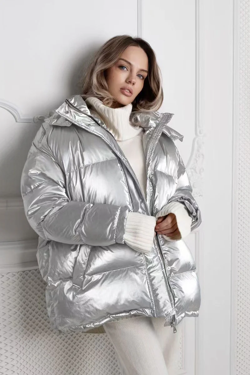 Chic Hooded Belted Quilted Puffer Jacket - Image 5