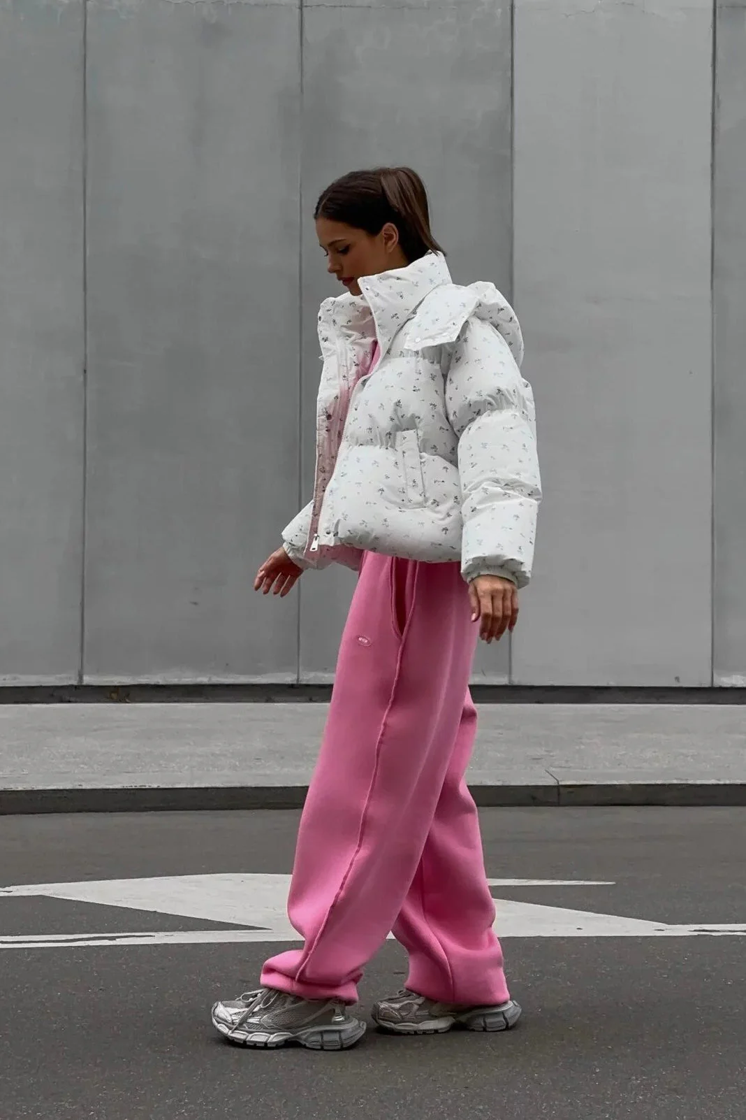 Chic Printed Puffy Puffer Jacket - Image 12