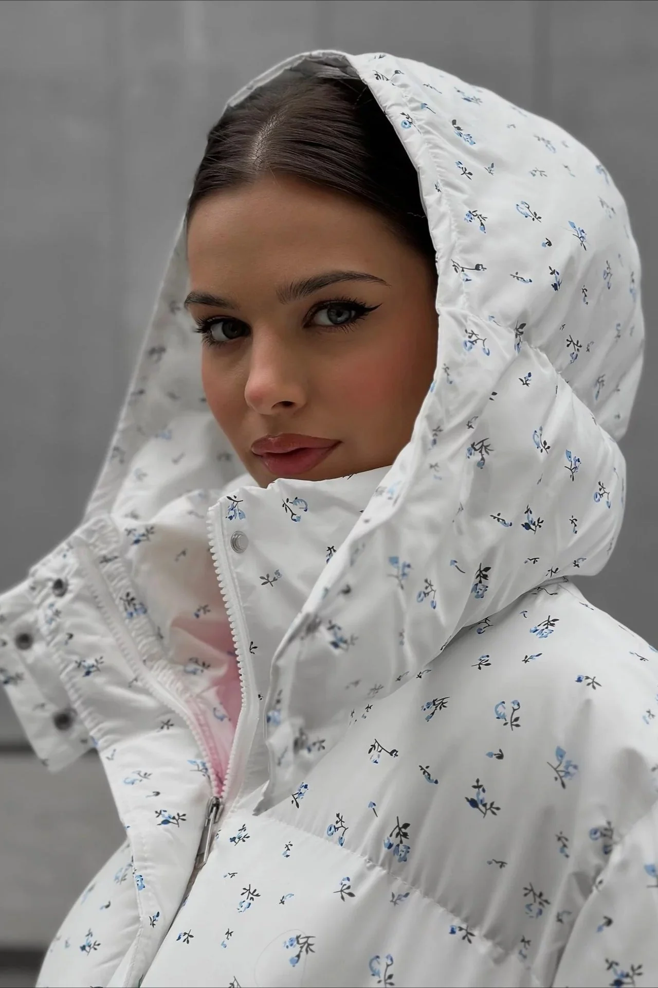 Chic Printed Puffy Puffer Jacket - Image 14