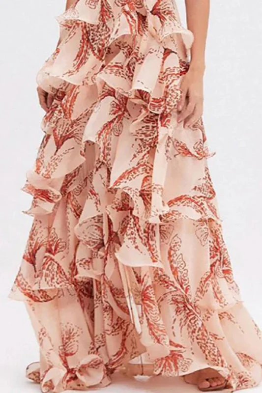 Chic V-Neck Pleated Boho Dress - Image 14