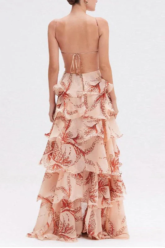 Chic V-Neck Pleated Boho Dress - Image 16