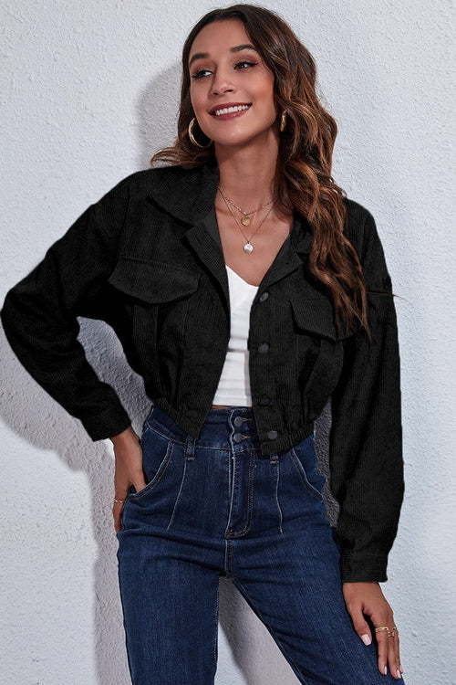 Cinched Waist Corduroy Jacket - Image 11