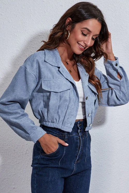 Cinched Waist Corduroy Jacket - Image 5