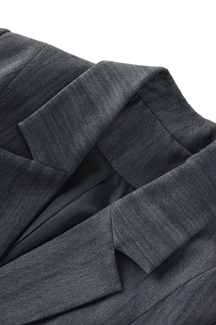 Classic Peak Lapel Blazer - Image 5