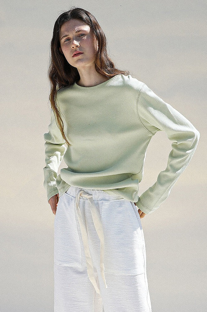 Classic Round Neck Knit Top - Image 3
