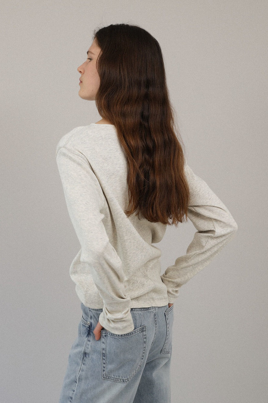 Classic Round Neck Knit Top - Image 5