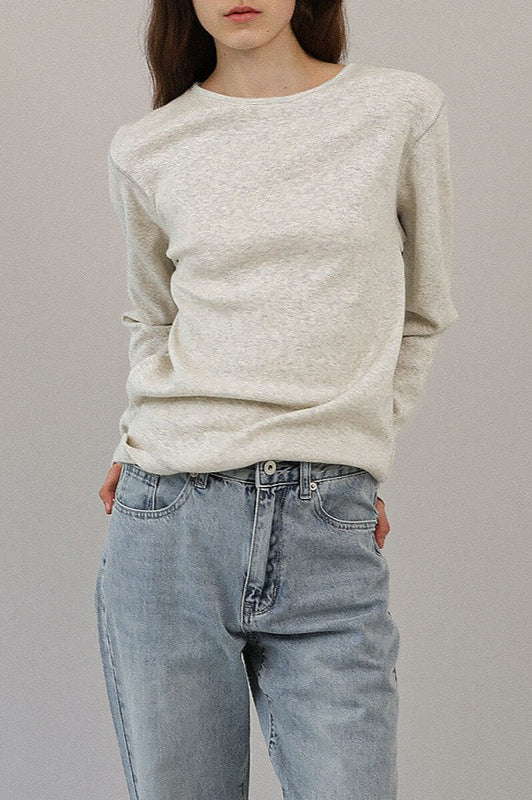Classic Round Neck Knit Top - Image 8