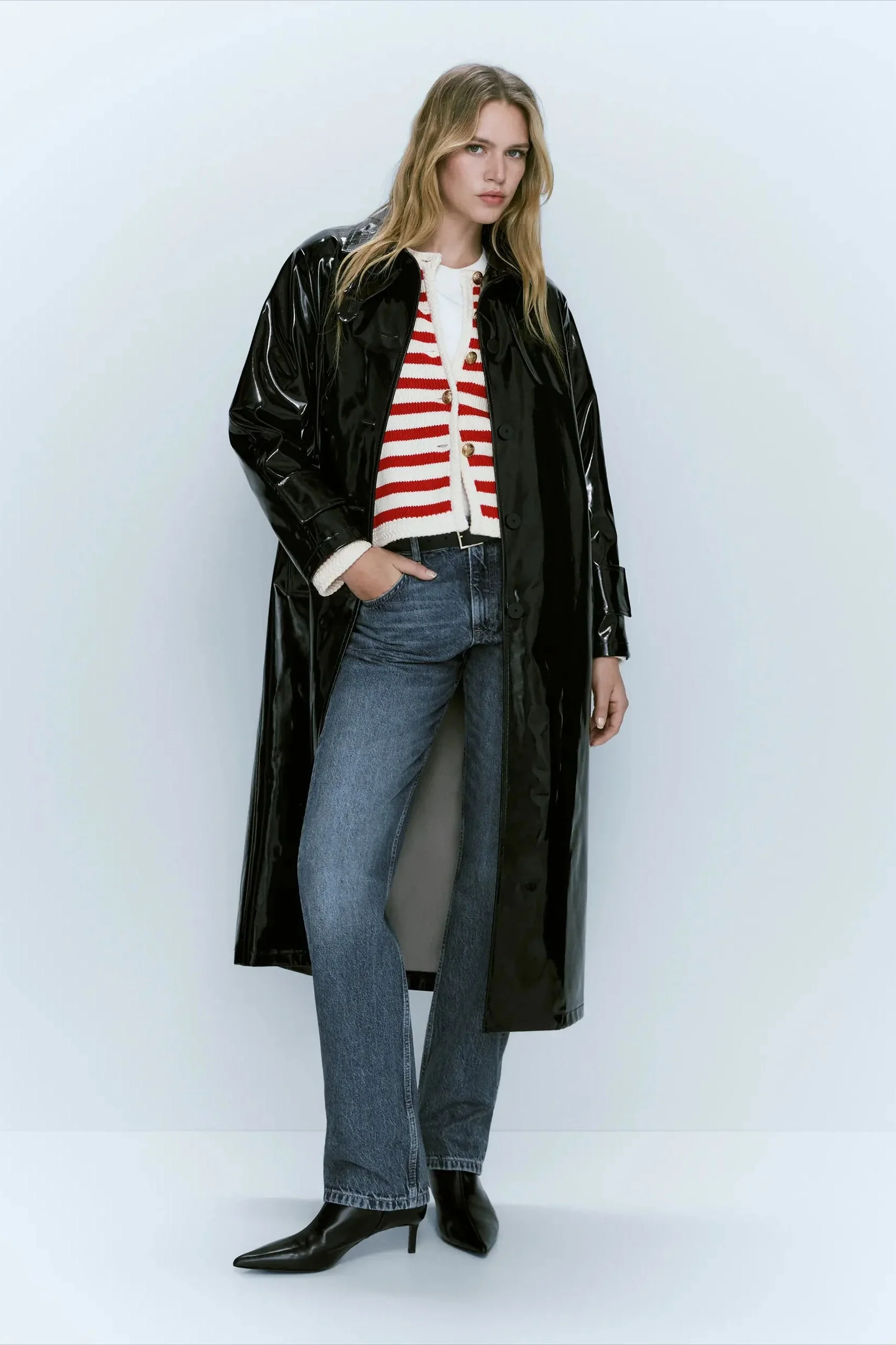 Classic Stripe Knit Cardigan - Image 4