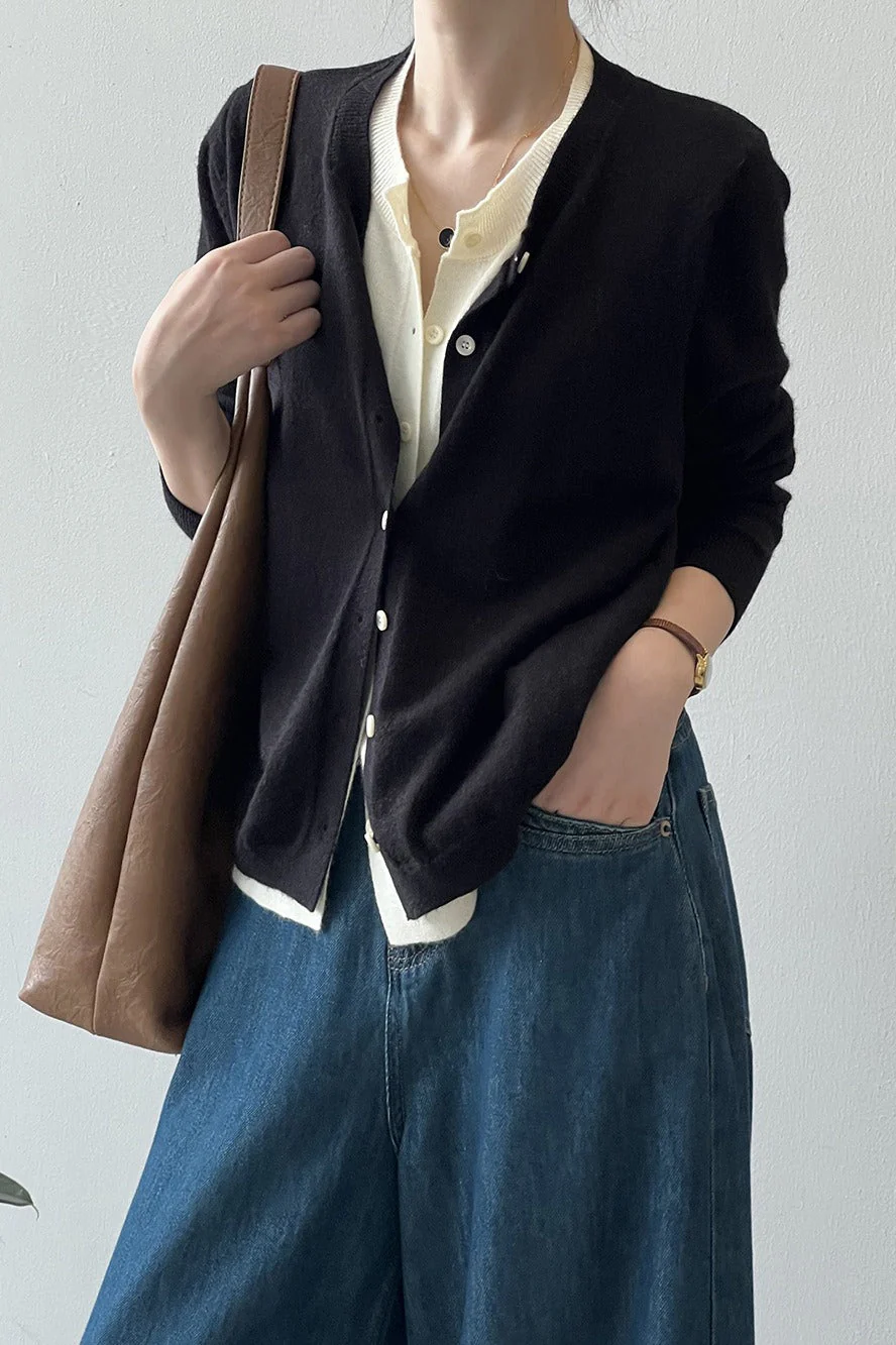 Color Block Layered Cardigan - Image 10