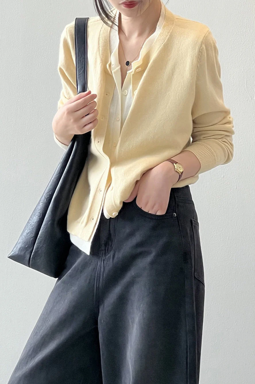Color Block Layered Cardigan - Image 2