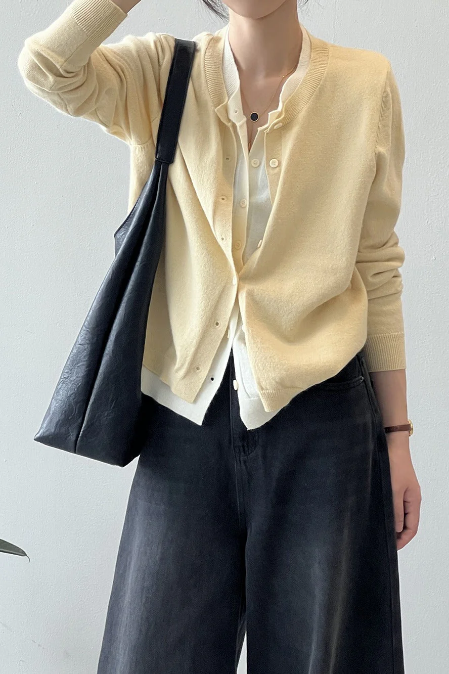 Color Block Layered Cardigan - Image 3