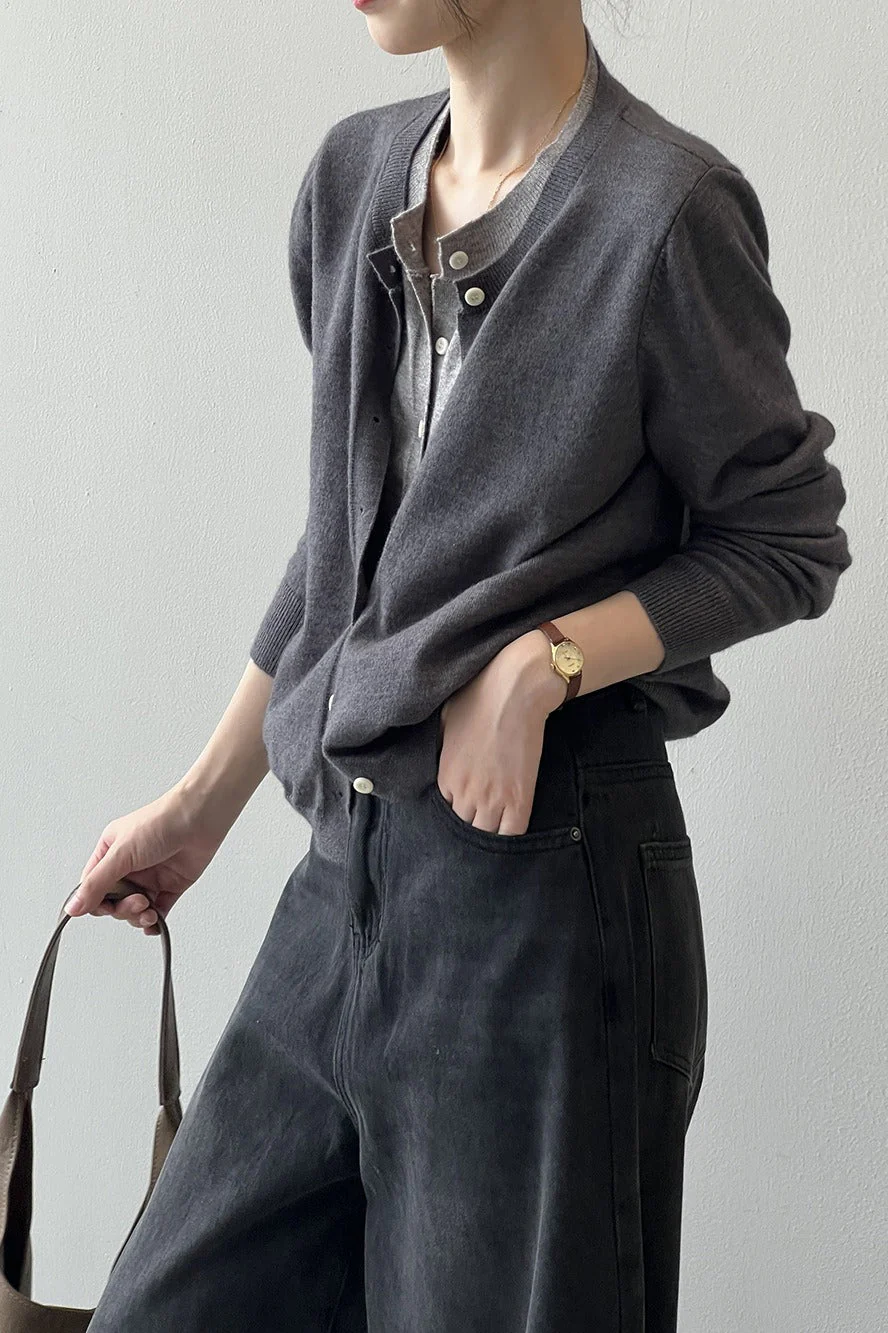 Color Block Layered Cardigan - Image 7
