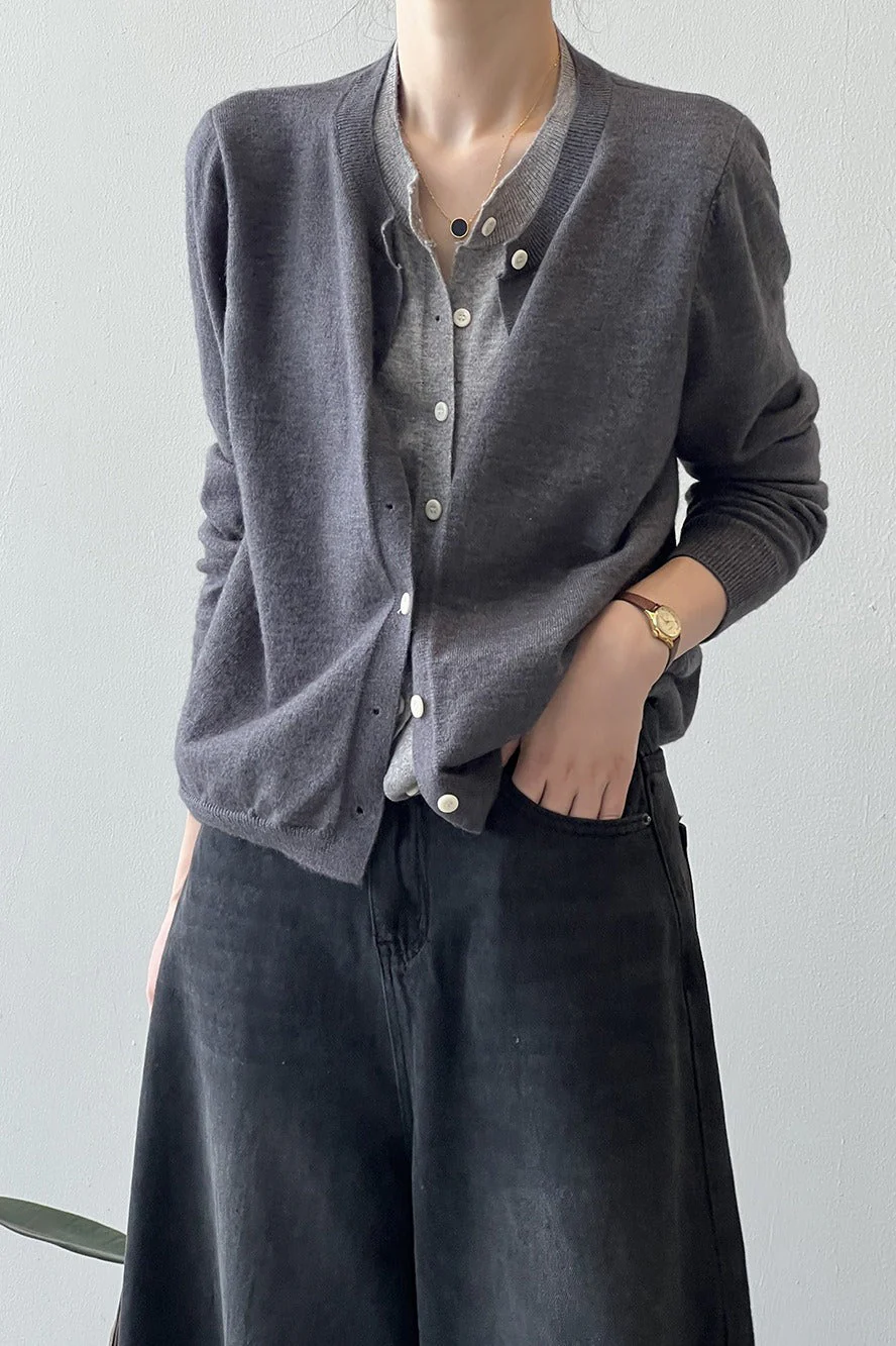 Color Block Layered Cardigan - Image 8
