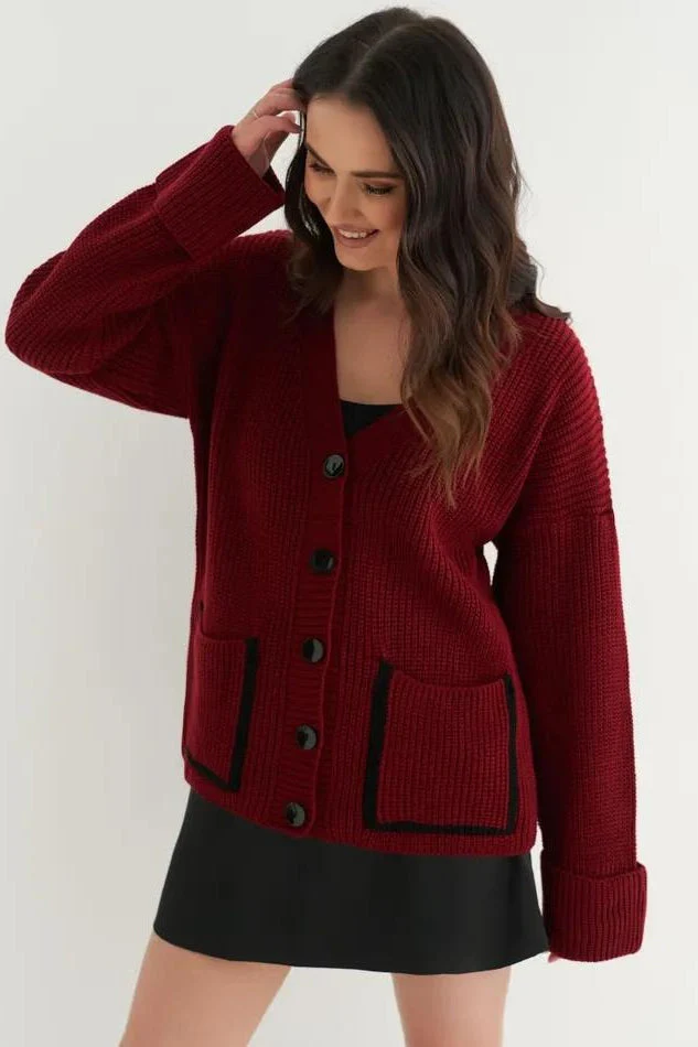 Color Block Pocket Cardigan - Image 10
