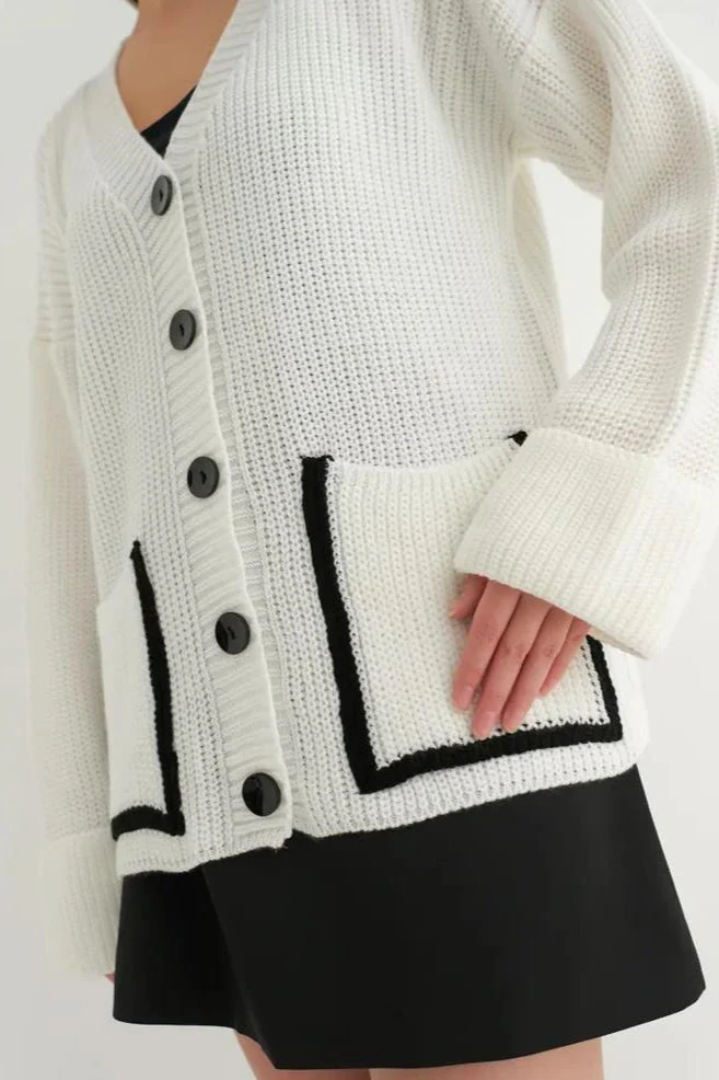 Color Block Pocket Cardigan - Image 13