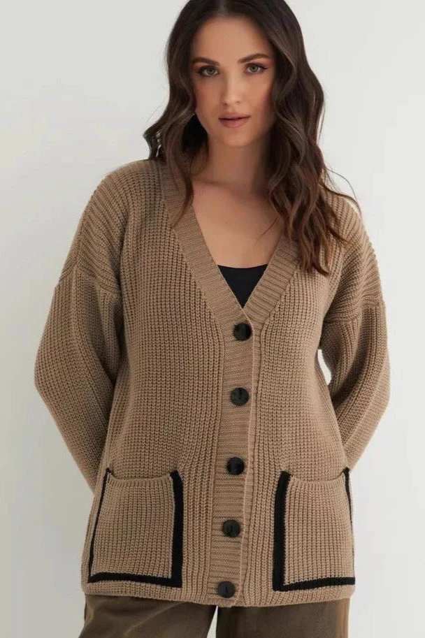 Color Block Pocket Cardigan - Image 7