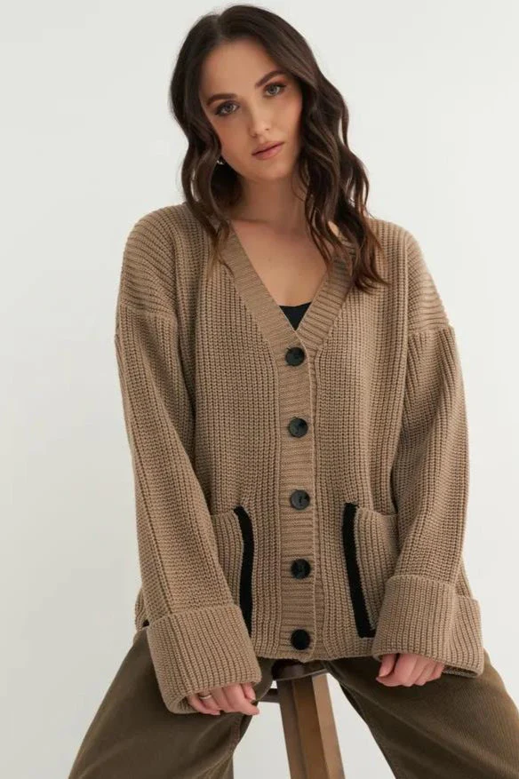 Color Block Pocket Cardigan - Image 8