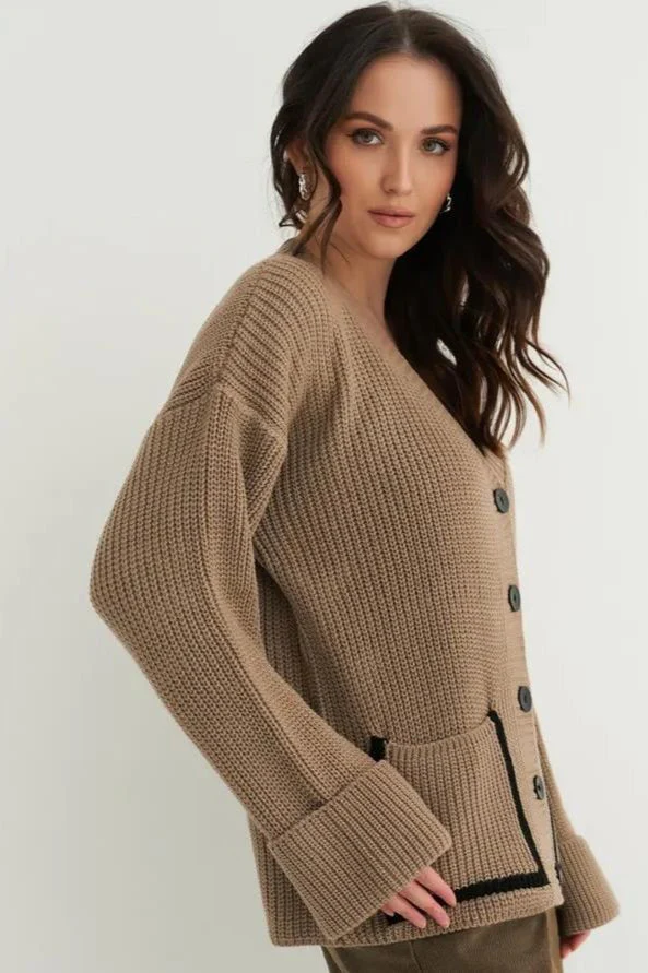 Color Block Pocket Cardigan - Image 9
