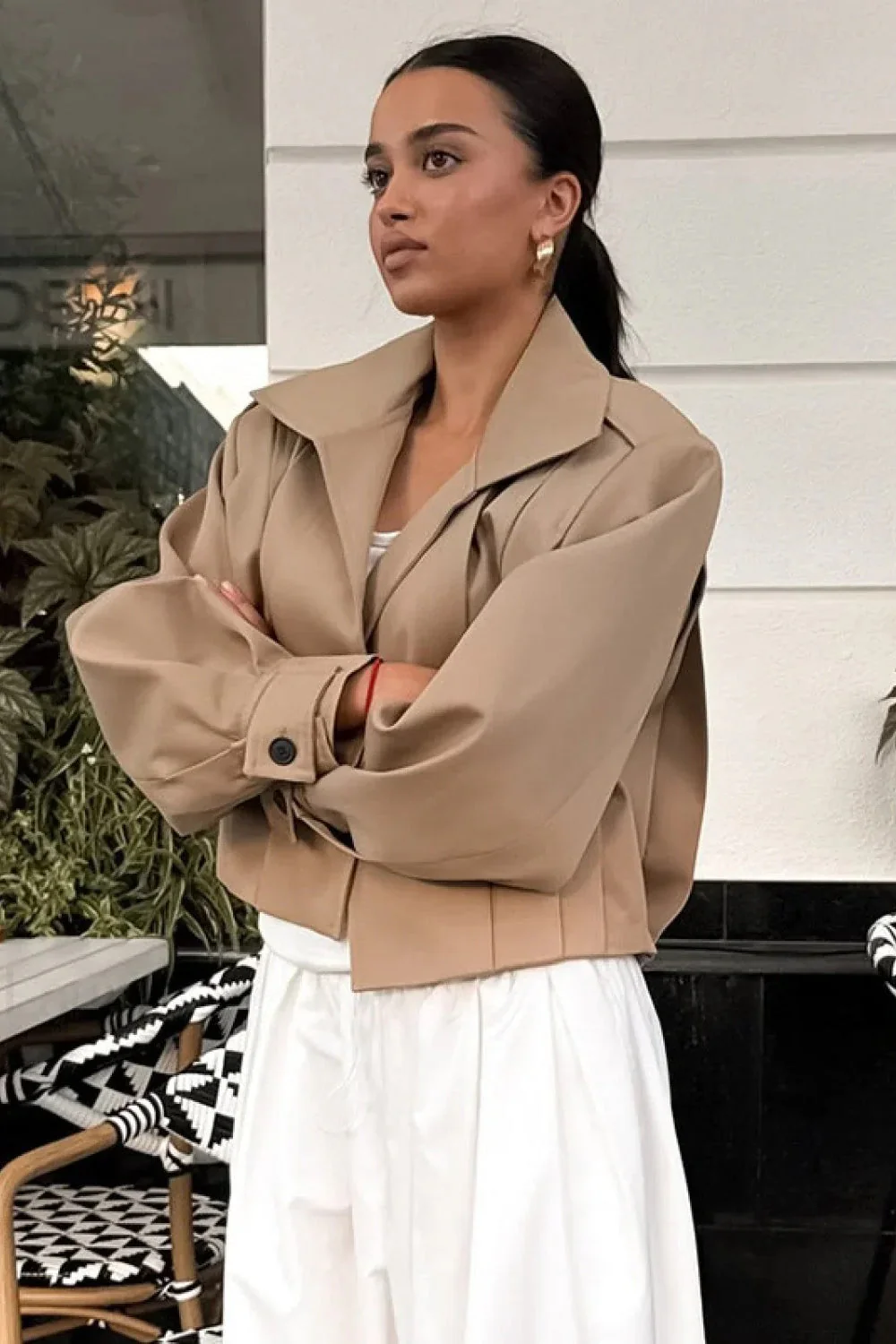 Comfort Fit Lapel Oversized Jacket - Image 2