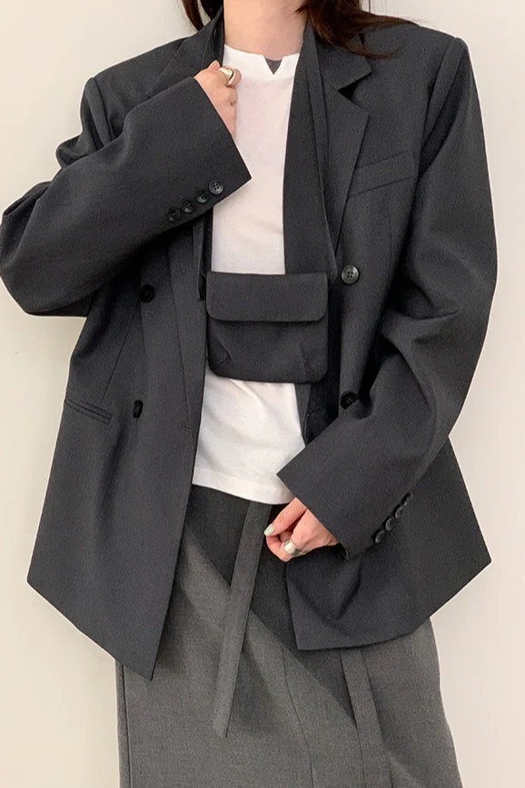 Commuter Style Belted Blazer - Image 11