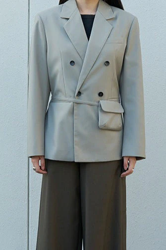 Commuter Style Belted Blazer - Image 2