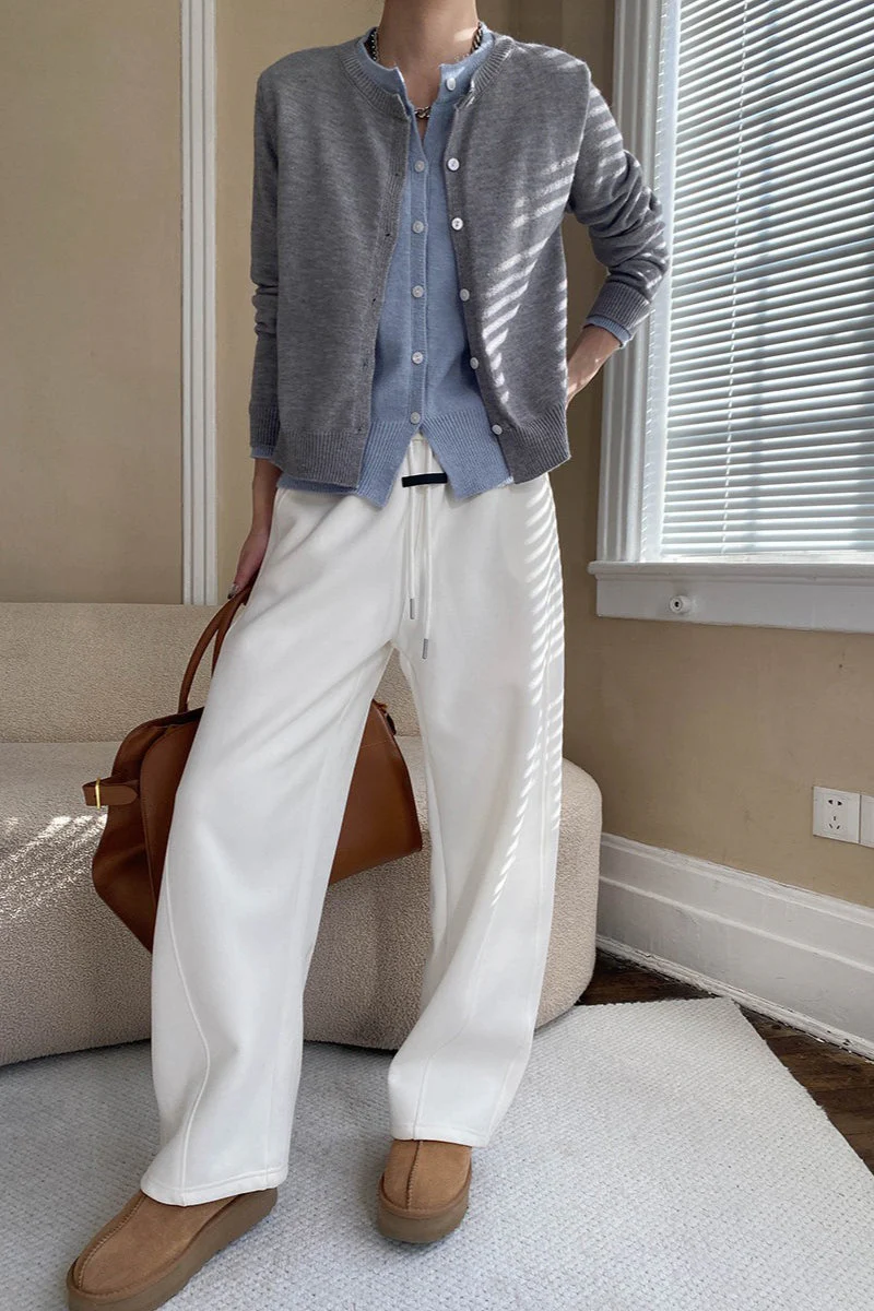 Contrast Panel Layering Cardigan - Image 9