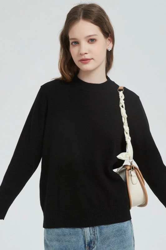 Cotton Solid Color Essential Knit Top - Image 3