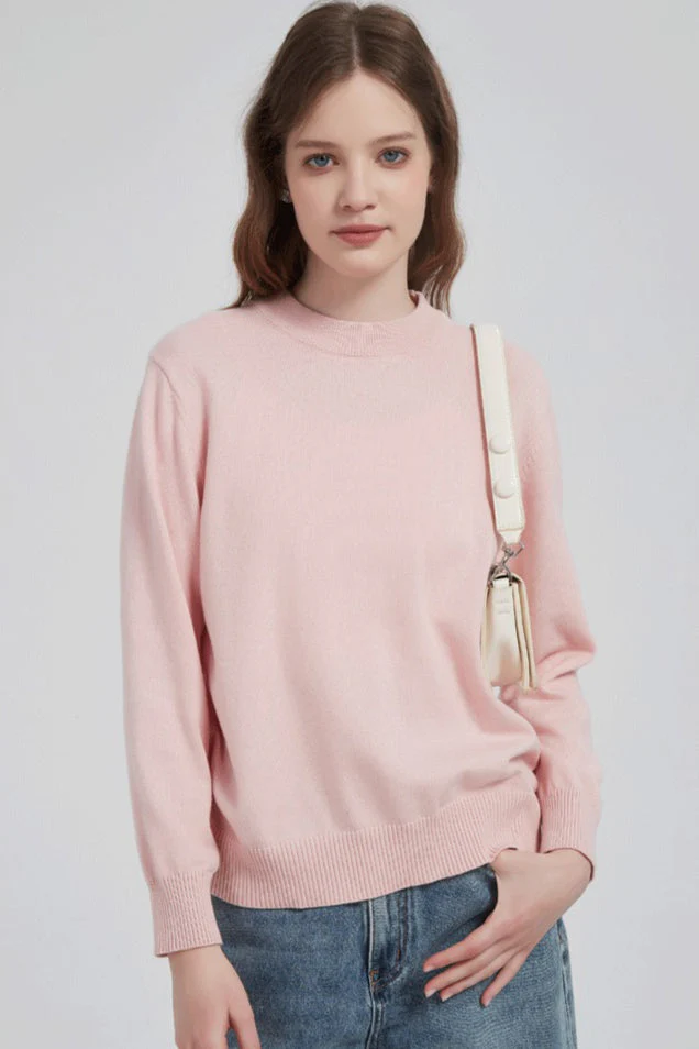 Cotton Solid Color Essential Knit Top - Image 7