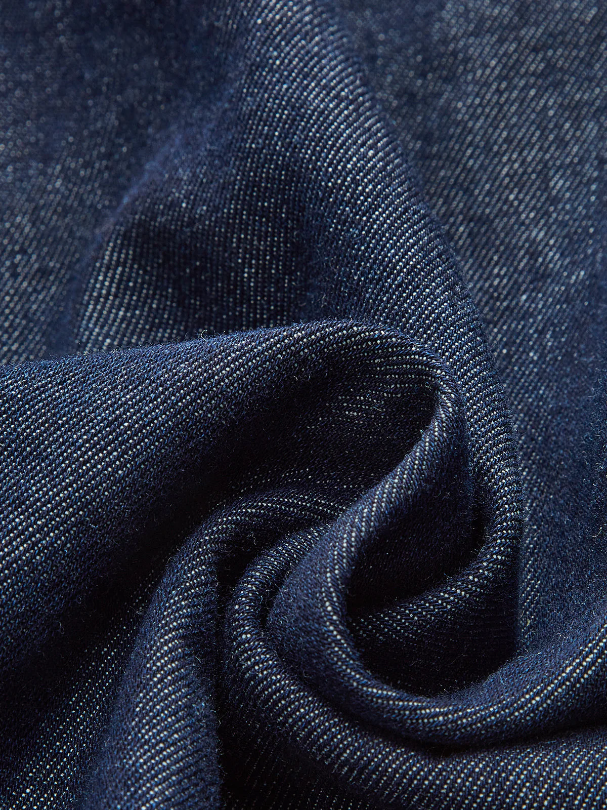 Denim Belted Halter Neck Midi Dress - Image 5