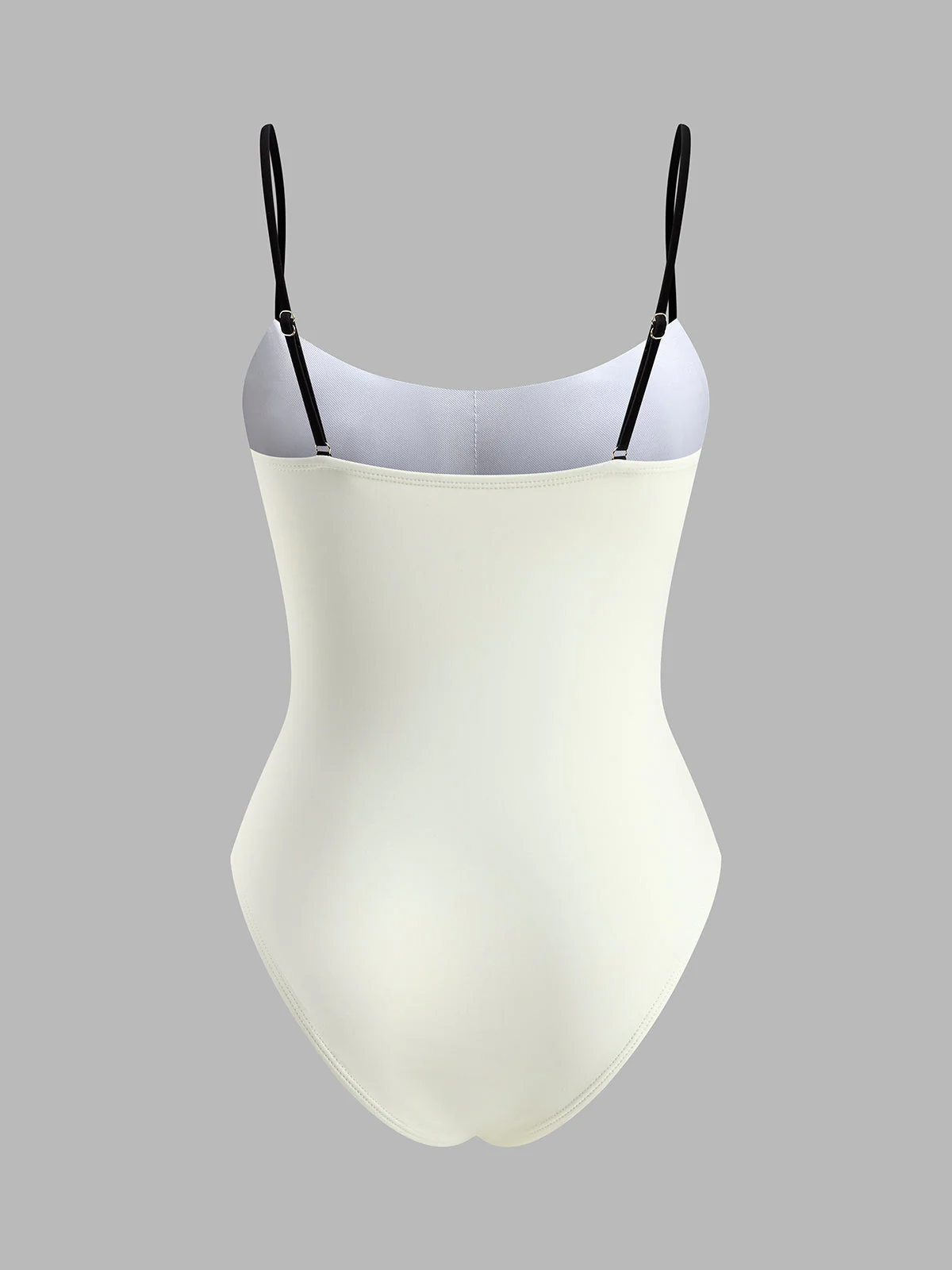 Contrast Trim Spaghetti Strap One-Piece Swimsuit - Image 7